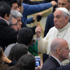 MENSAJE. El papa Francisco se refiri a la importancia de la alimentacin.