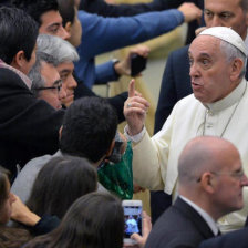 MENSAJE. El papa Francisco se refiri a la importancia de la alimentacin.