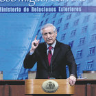 POSTURA. El ministro de Relaciones Exteriores de Chile, Heraldo Muoz.