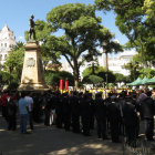 NATALICIO. Rindieron homenaje al Mariscal.