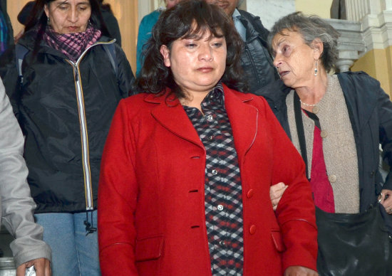 DESTITUIDA. Ex tribuna Soraida Chanez.