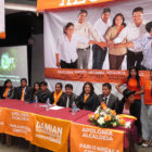 PRESENTACIN. Los candidatos y militantes de CST, durante la exposicin del programa de gobierno de la fuerza poltica.