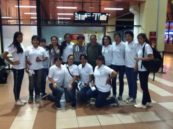 La delegacin del club Universitario que particip del Sudamericano.