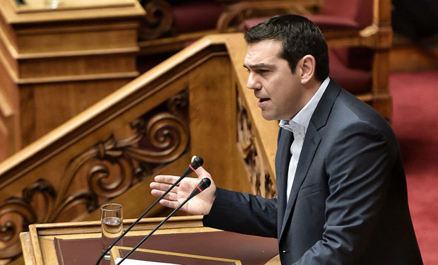 MANDATARIO. Alexis Tsipras presenta su plan de gobierno.