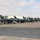 AVIONES. Cazas de Jordania listos para atacar.