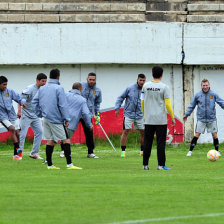 El ltimo entrenamiento de los atigrados antes del partido de esta noche, frente al Monarcas mexicano.