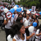 ALEGRA. La juventud se comprometi con el cuidado de la vida durante el Carnaval.