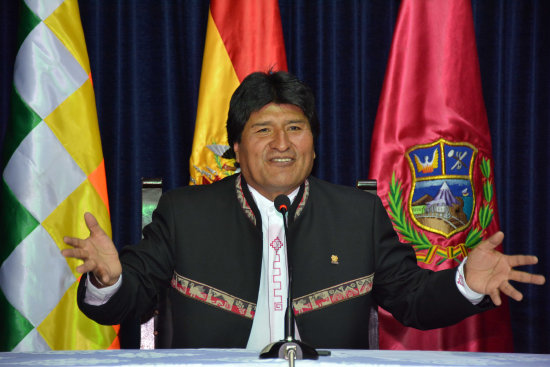 CONVOCATORIA. El presidente Evo Morales en el aniversario de Oruro.