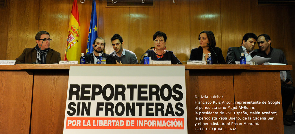 RECUENTO. La presentacin de Reporteros Sin Fronteras en Espaa.