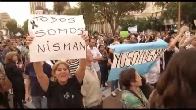 PROTESTAS. Varios sectores se movilizaron tras la muerte del fiscal Nisman.