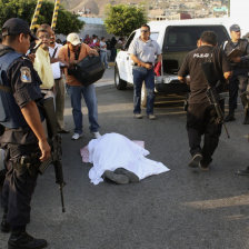 ASESINADO. Lder mexicano Gustavo Salgado.