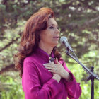 PRESENCIA. La Presidenta argentina ayer durante un acto en la Patagonia.