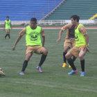 El equipo estudiantil cerr sus entrenamientos ayer, en el estadio Patria, de cara al partido de esta noche, frente a Nacional Potos.