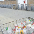 ENTREGA. Parte del material de trabajo entregado ayer por autoridades locales y la cooperacin catalana a las recicladoras de Sucre.