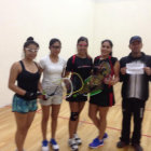 La chuquisaquea Wanda Carvajal (i) logr el subcampeonato en Dobles.