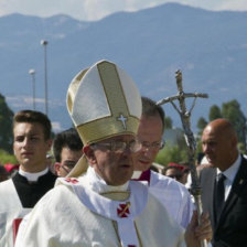 PONTFICE. El papa Francisco durante su visita a Cassano all'Jonio, en Calabria.