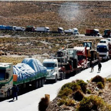 DEMANDA. Bolivia quiere atencin de 24 horas para no perjudicar al transporte nacional.