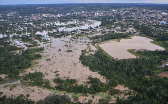 Inundacin. La situacin de varios municipios de Pando contina siendo alarmante.