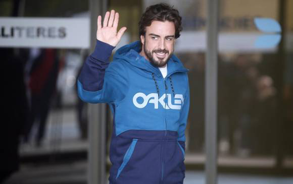 Fernando Alonso abandon el hospital luego de sufrir un accidente.