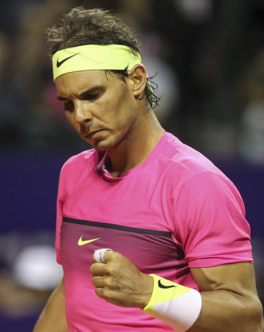 Nadal celebra el triunfo.