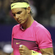 Nadal celebra el triunfo.